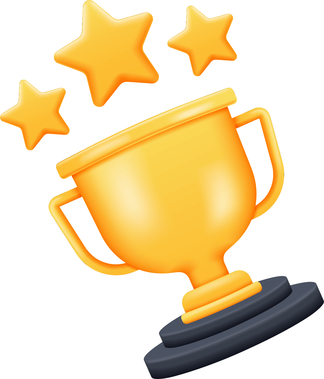 trophy tilted